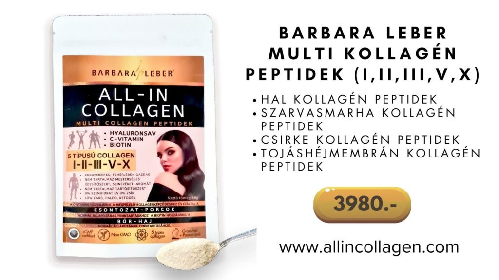 Legjobb kollagén készítmény. Hidrolizált multi kollagén komplex. 5 típusú kollagén peptid. Biotin, B7 vitamin, H vitamin, Hialuronsav, C vitamin az öregedés ellen, anti-aging hatás, menopausa, menopauza, perimenopauZa, postmenopauZa, klimax, csontritkulás, izületi fájdalmak ellen. Collagen jótékony hatásai fiatalság megőrzése, szép bőr, erős köröm, szép haj.